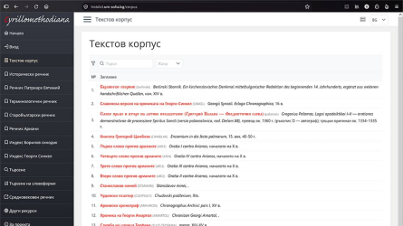 Текстовия корпус на Histdict